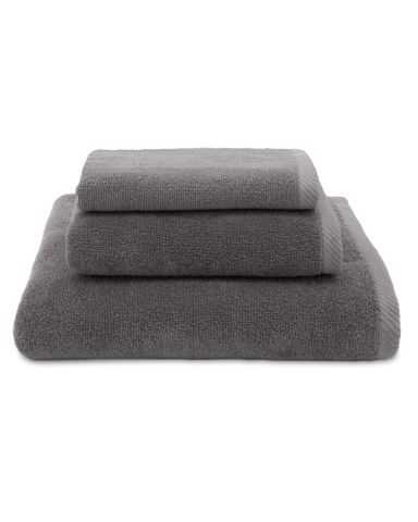 Linum Home Textiles Denzi Bath Towels - Set of 4 - Dark Grey