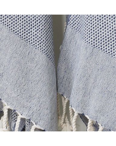 Set of 2 Fun in Paradise Pestemal Beach/Hand Towels Gray - Linum Home  Textiles