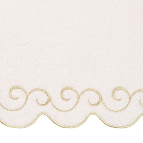 Scroll Turkish Cotton Scallop Towel