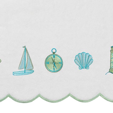 Sea Joy Turkish Cotton Scallop Towel