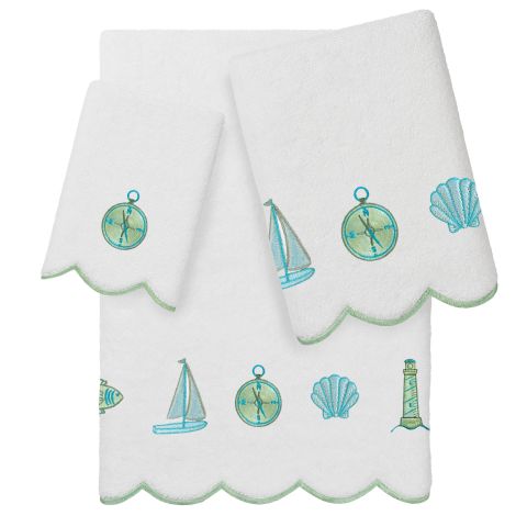 Sea Joy Turkish Cotton Scallop Towel