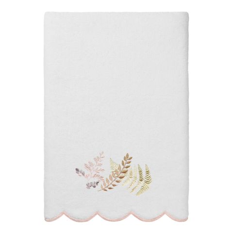 Fern Toss Turkish Cotton Scallop Towel