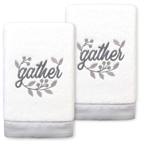 Gather Embellished Towel