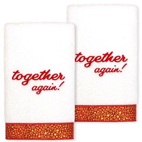 Christmas Together Again Embellished Towel