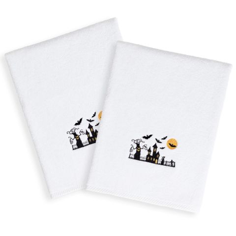 Scary Embroidered Towel