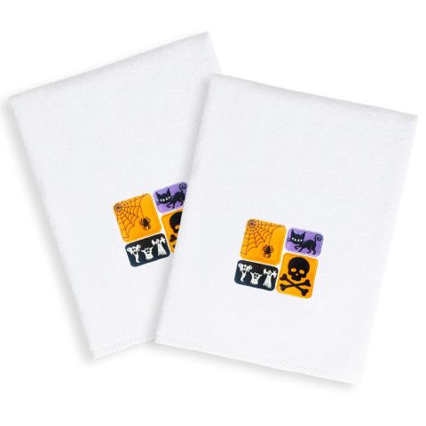 Spooky Embroidered Towel